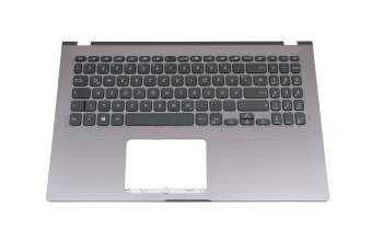 Clavier incl. topcase DE (allemand) noir/gris original pour Asus VivoBook 15 F509UA