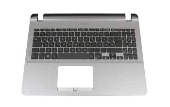 Clavier incl. topcase DE (allemand) noir/gris original pour Asus VivoBook 15 R507UF