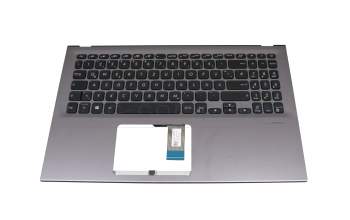 Clavier incl. topcase DE (allemand) noir/gris original pour Asus VivoBook 15 X512FL