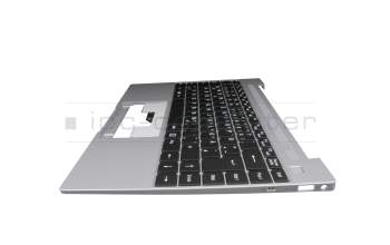 Clavier incl. topcase DE (allemand) noir/gris original pour Medion Akoya E14301/E14302 (NS14AP)