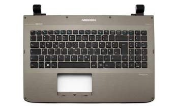 Clavier incl. topcase DE (allemand) noir/gris original pour Medion Akoya S6611T