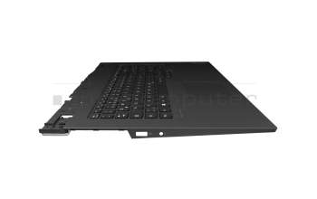 Clavier incl. topcase DE (allemand) noir/noir avec rétro-éclairage original pour Lenovo Legion 5-17IMH05 (82B3)