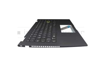 Clavier incl. topcase DE (allemand) noir/noir original pour Asus VivoBook Flip 14 TM420IA