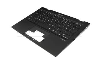 Clavier incl. topcase DE (allemand) noir/noir original pour Emdoor YS11G