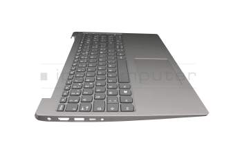 Clavier incl. topcase FR (français) gris/argent original pour Lenovo IdeaPad 330S-15AST (81F9)