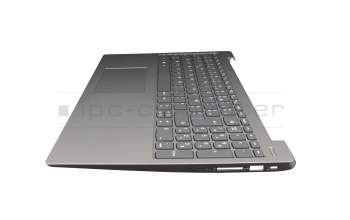 Clavier incl. topcase FR (français) gris/argent original pour Lenovo IdeaPad 330S-15AST (81F9)