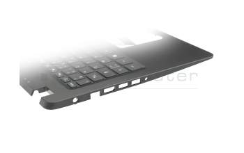 Clavier incl. topcase FR (français) noir/noir original pour Acer Aspire 3 (A315-54K)