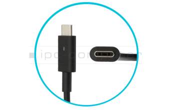 Dell Latitude 14 (5431) original Chargeur USB-C 90 watts arrondie