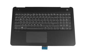 EAG3500216A original HP clavier incl. topcase DE (allemand) noir/noir