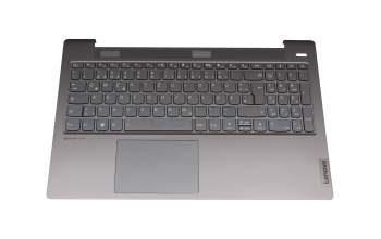 ET1K7000200 original Lenovo clavier incl. topcase DE (allemand) gris/gris avec rétro-éclairage