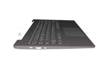 ET1K7000200 original Lenovo clavier incl. topcase DE (allemand) gris/gris avec rétro-éclairage