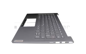 FALS2009010 original Lenovo clavier incl. topcase DE (allemand) gris/gris avec rétro-éclairage