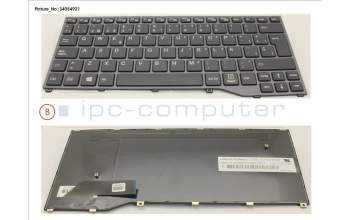 Fujitsu FUJ:CP734340-XX KEYBOARD BLACK SPAIN