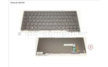 Fujitsu FUJ:CP776447-XX KEYBOARD W/ BL GERMAN