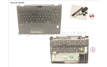 Fujitsu FUJ:CP776779-XX UPPER ASSY INCL. KEYB SPAIN W/FP(ALT)