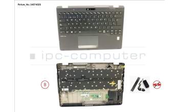 Fujitsu FUJ:CP776780-XX UPPER ASSY INCL. KEYB SPAIN W/FP(TBT)