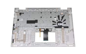 G1AS19G52UCOX121050811A original Asus clavier incl. topcase DE (allemand) argent/argent avec rétro-éclairage