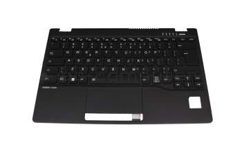 GM22030853A original Fujitsu clavier incl. topcase US (anglais) noir/noir avec rétro-éclairage