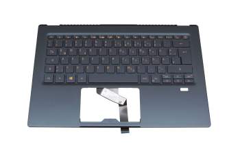 HQ2226154000 original Acer clavier incl. topcase DE (allemand) bleu/bleu avec rétro-éclairage