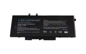 IPC-Computer batterie (4 cellules) compatible avec Dell 0X77XY à 61Wh