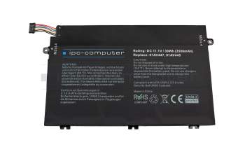 IPC-Computer batterie 39Wh compatible avec Lenovo ThinkPad E590 (20NB/20NC)