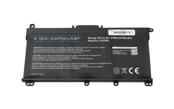 IPC-Computer batterie 47Wh compatible avec HP 15s-fq4000