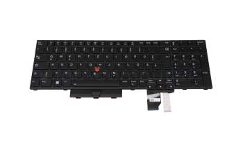 KT0119B6HK01GRB00 original Lenovo clavier DE (allemand) noir/noir abattue avec rétro-éclairage et mouse stick