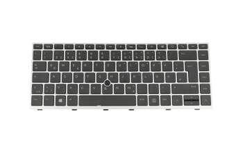 L11307-041 original HP clavier DE (allemand) noir/argent avec rétro-éclairage et mouse stick