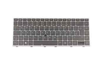 L12375-041 original HP clavier DE (allemand) noir/gris avec rétro-éclairage et mouse stick