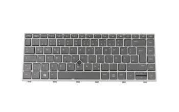 L12377-041 original HP clavier DE (allemand) gris/argent avec mouse stick