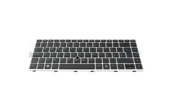 L14378-BG1 original HP clavier SF (suisse-francais) noir/argent avec rétro-éclairage et mouse stick