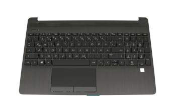 L53739-041 original HP clavier incl. topcase DE (allemand) noir/noir (Fingerprint)