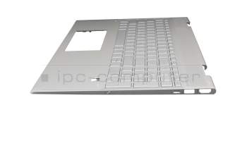 L57222-041 original HP clavier incl. topcase DE (allemand) argent/argent avec rétro-éclairage (UMA)