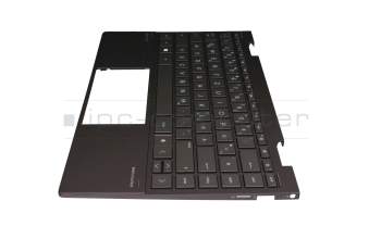 L95903-041 original HP clavier incl. topcase DE (allemand) noir/noir avec rétro-éclairage