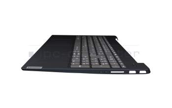 LCM16K2 original Lenovo clavier incl. topcase DE (allemand) gris/bleu