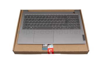 LCM19J36F0J686A original Lenovo clavier incl. topcase FR (français) noir/gris avec rétro-éclairage