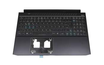 LG05P_P10B3L original Acer clavier incl. topcase DE (allemand) noir/noir avec rétro-éclairage (câble de raccordement 16mm)