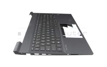 M75709-051 original HP clavier incl. topcase FR (français) argent/noir avec rétro-éclairage