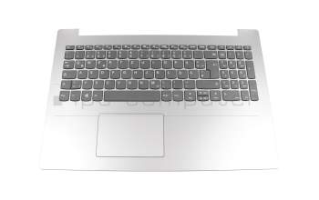 NBX0001MJ00 original Lenovo clavier incl. topcase DE (allemand) gris/argent