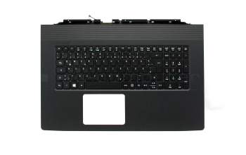 NKI.1517.02B original Acer clavier incl. topcase DE (allemand) noir/noir avec rétro-éclairage