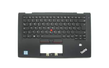 NSK-Z82BW 0G original Lenovo clavier incl. topcase DE (allemand) noir/noir avec rétro-éclairage et mouse stick