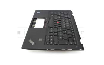 NSK-Z82BW 0G original Lenovo clavier incl. topcase DE (allemand) noir/noir avec rétro-éclairage et mouse stick