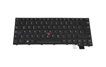 NSK-ZA6SQ 0G original Lenovo clavier DE (allemand) noir/noir abattue avec mouse stick