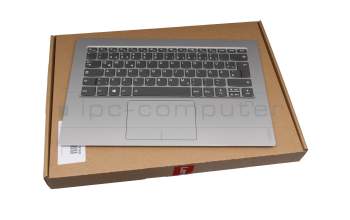 PK09000GT00 original LCFC clavier incl. topcase DE (allemand) gris/argent avec rétro-éclairage