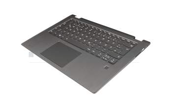 PK09000J0E0 original Lenovo clavier incl. topcase DE (allemand) gris/gris avec rétro-éclairage