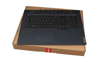 PK09000PH20 original Lenovo clavier incl. topcase DE (allemand) noir/bleu avec rétro-éclairage