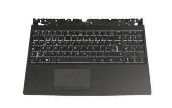 PK1317L3A19 original LCFC clavier incl. topcase DE (allemand) noir/noir avec rétro-éclairage