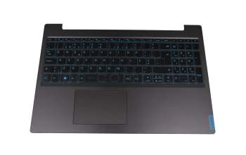 PK131B41A15 original Lenovo clavier incl. topcase PO (portugais) noir/bleu/noir avec rétro-éclairage