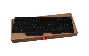 PK131H62B12 original LCFC clavier CH (suisse) noir/noir abattue avec rétro-éclairage et mouse stick