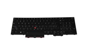 PK131H62B12 original LCFC clavier CH (suisse) noir/noir abattue avec rétro-éclairage et mouse stick